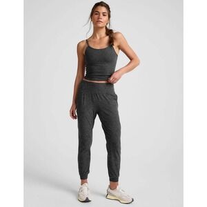 Beyond Yoga Spacedye Midi Joggers Black Charcoal Lounge Pants Size Large